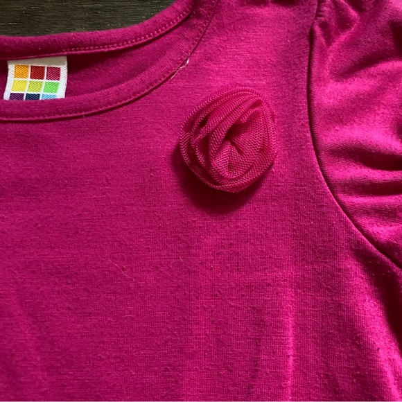 Pink Ruffled Girls Dress - Picture 2 of 10